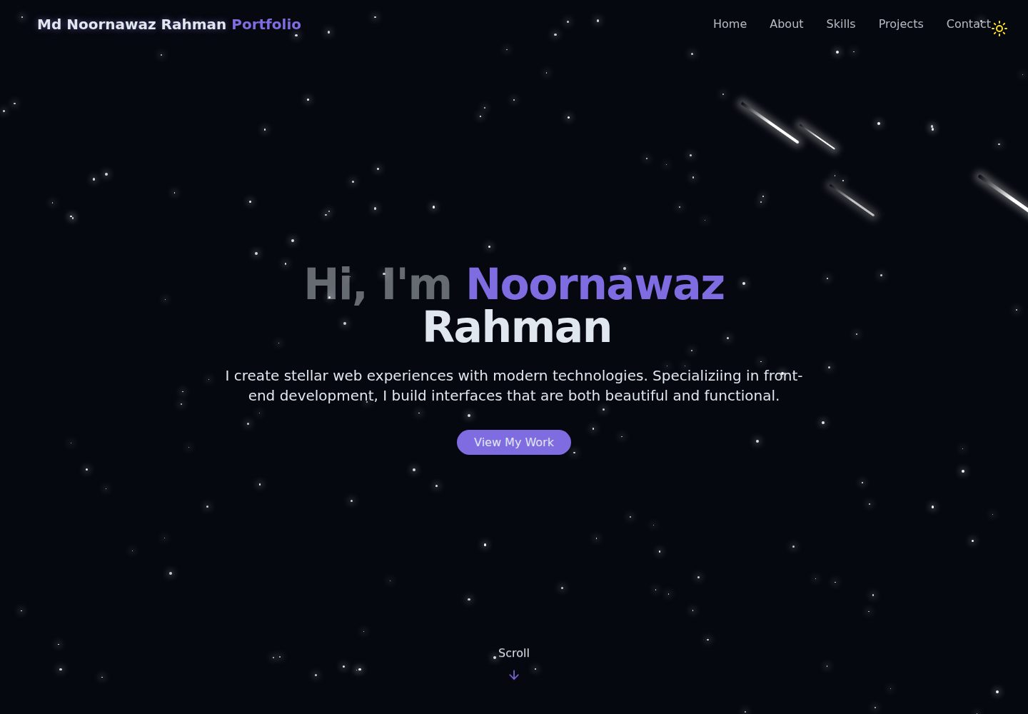 portfolio-react-tailwind 网站模板截图