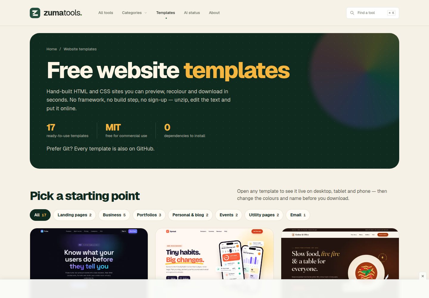 free-html-templates 网站模板截图