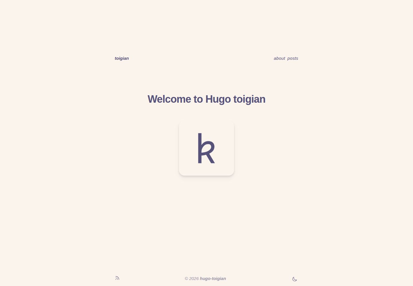 hugo-toigian 网站模板截图