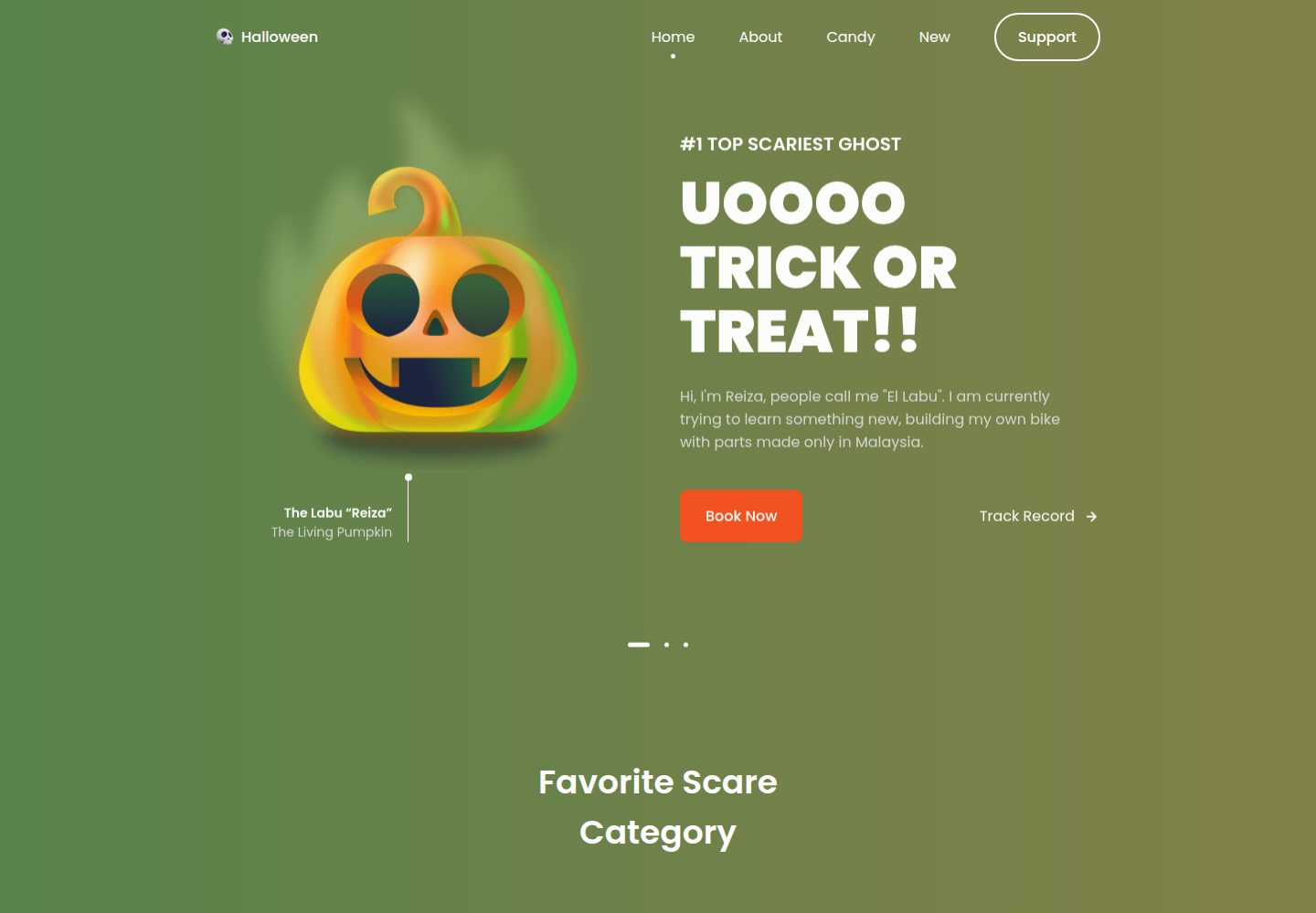halloween-website 网站模板截图
