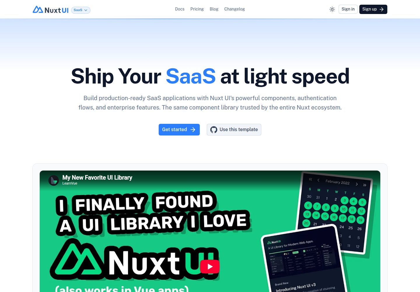 saas 网站模板截图