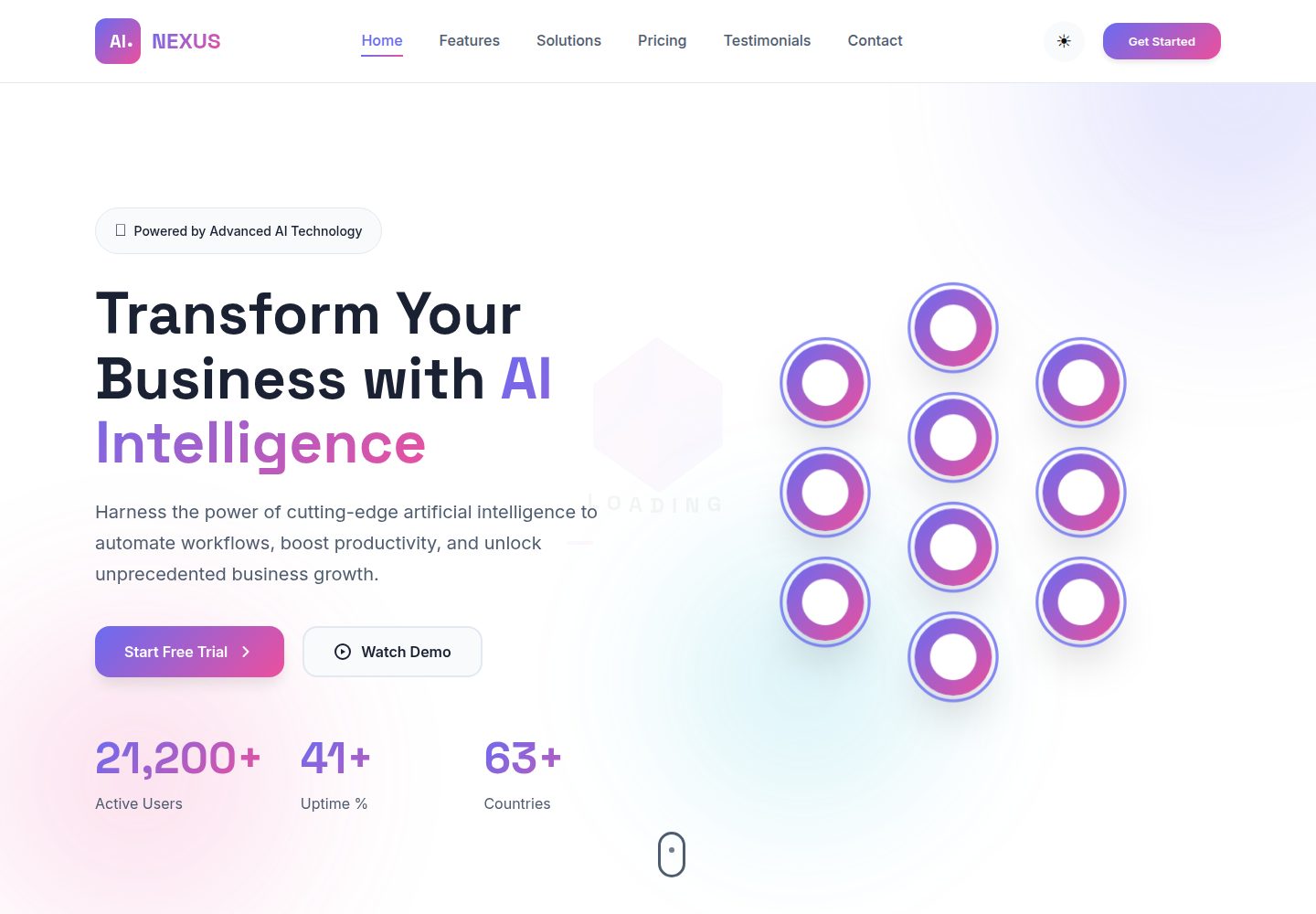 AI-SaaS-Startup-Landing-Page-Template-V3 网站模板截图