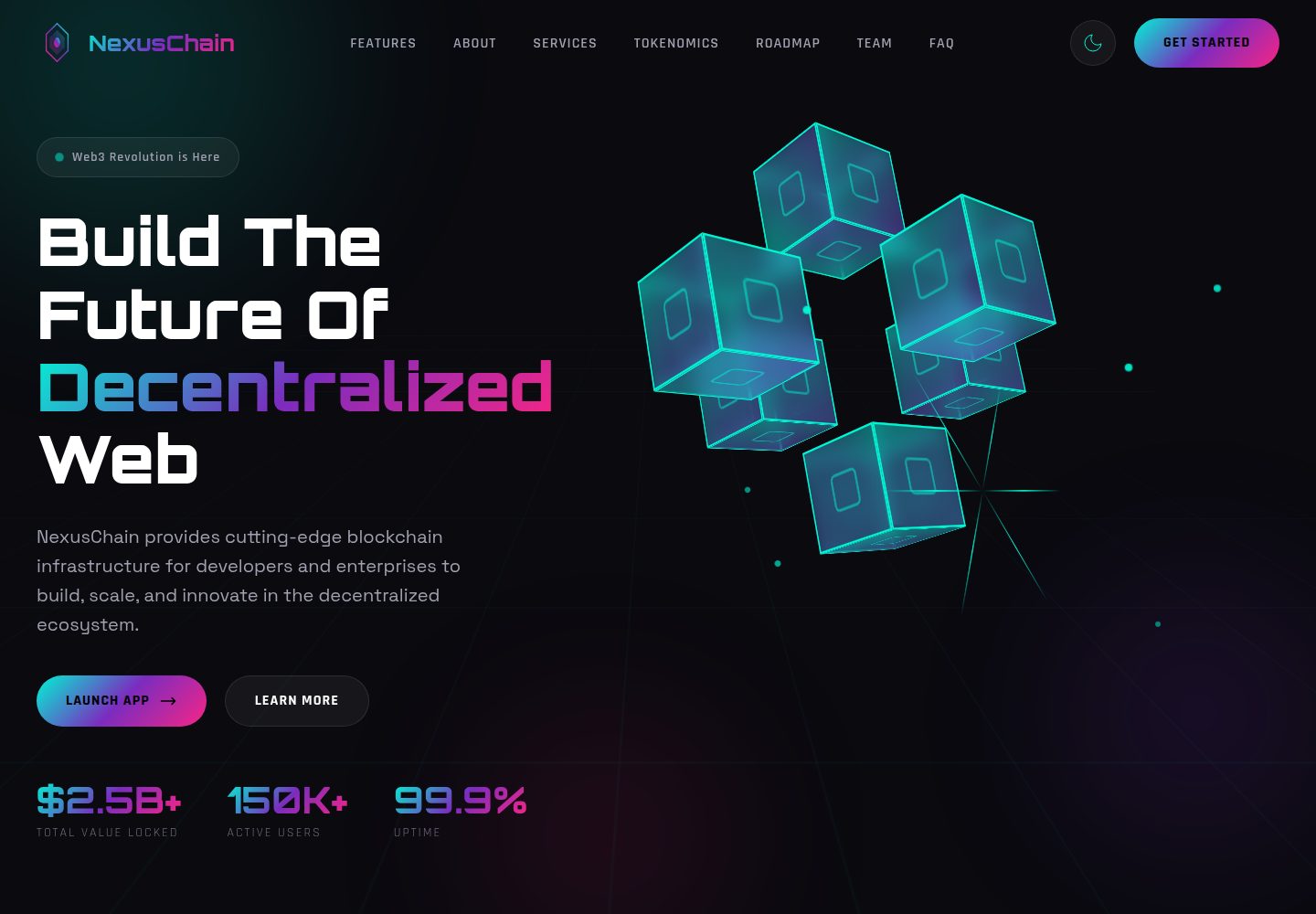web3-blockchain-landing-page-template-v7 网站模板截图