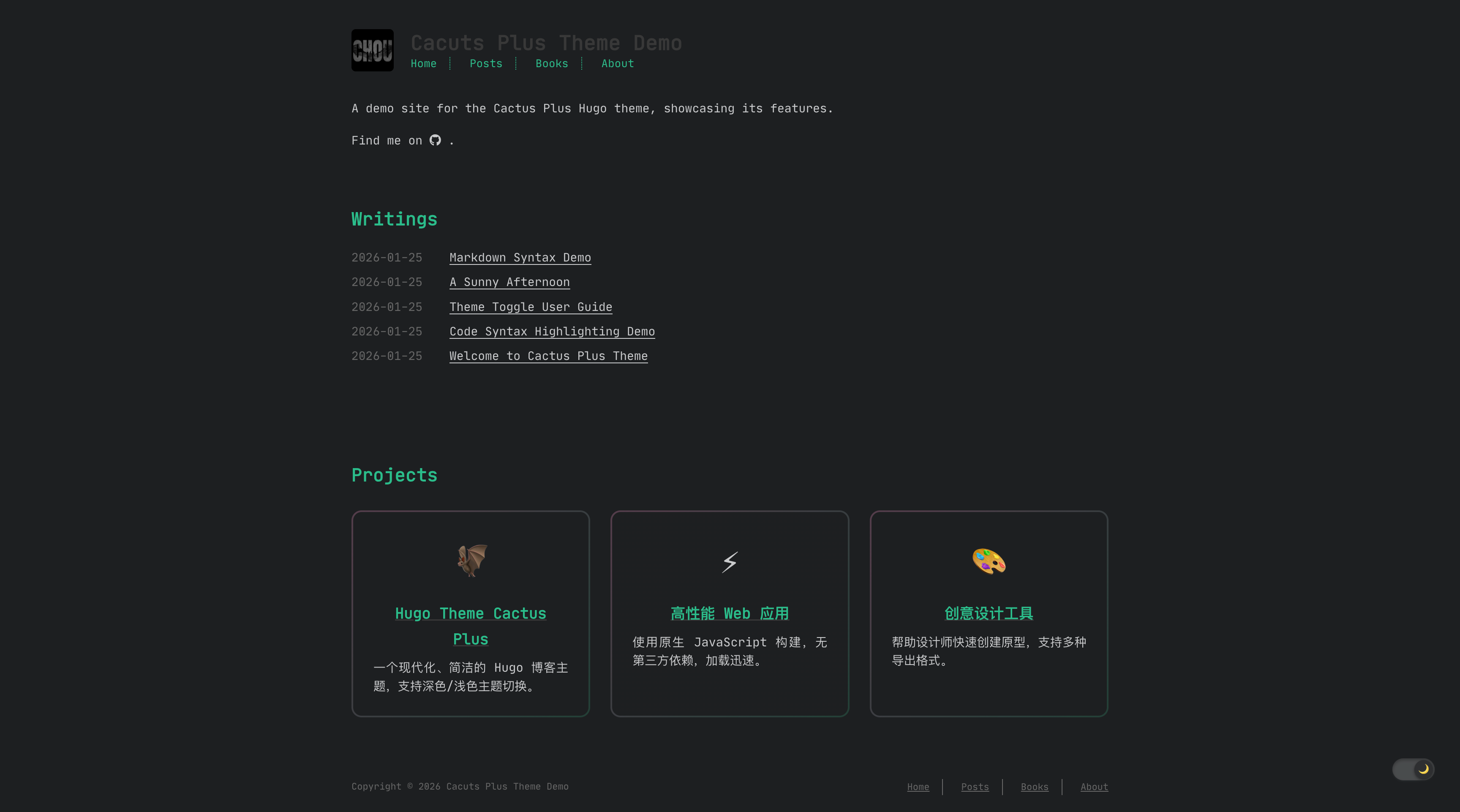 hugo-theme-cactus-plus · Author preview
