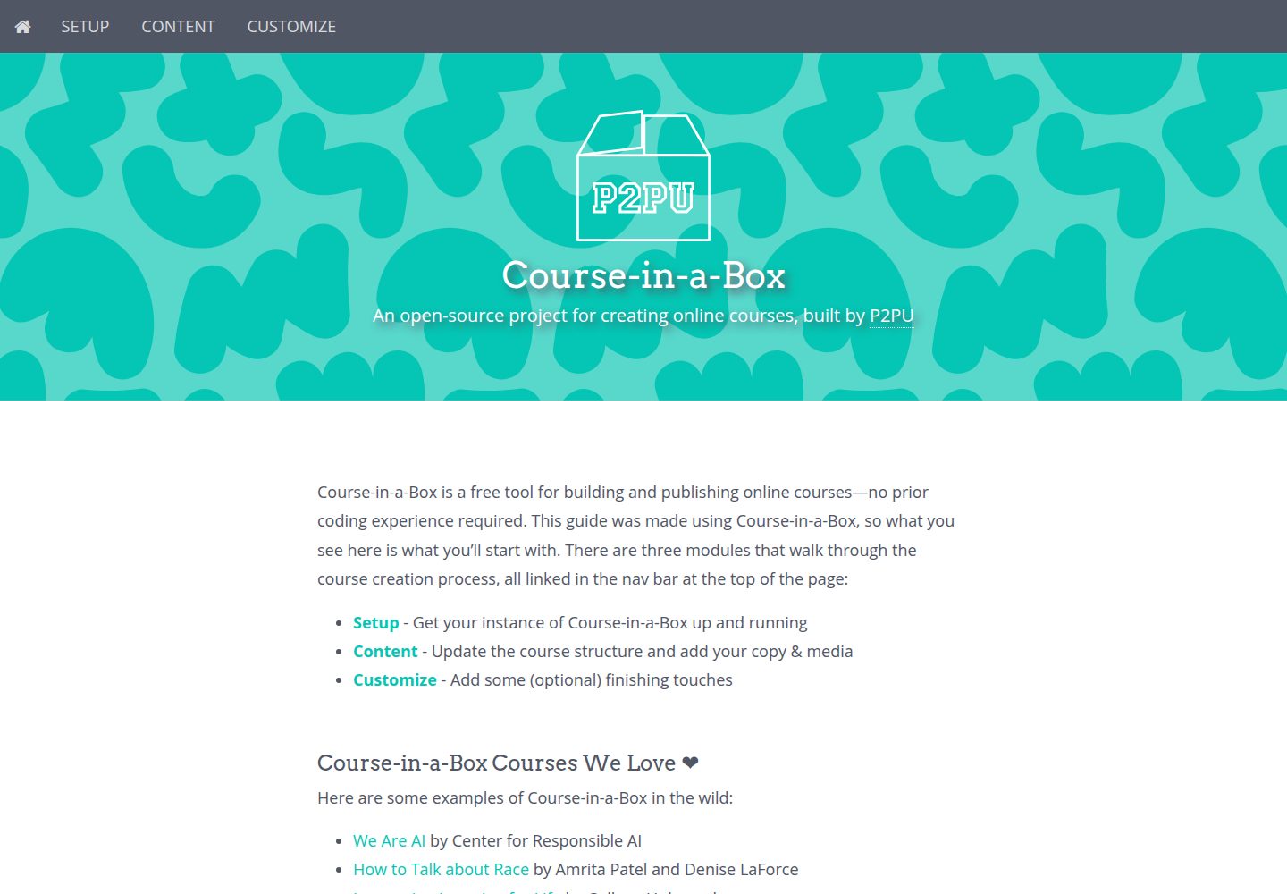course-in-a-box 网站模板截图
