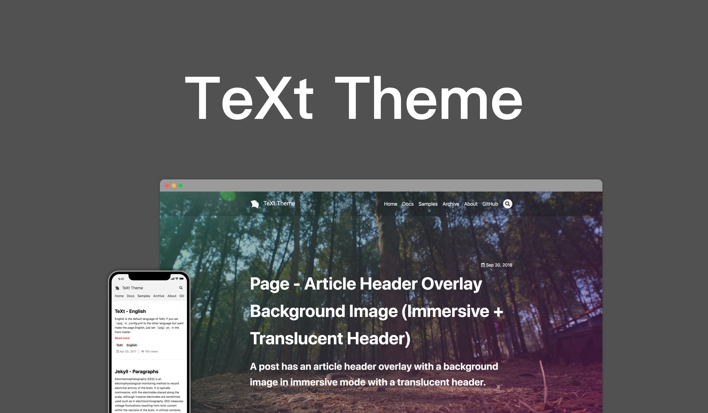 teXt-theme 网站模板截图