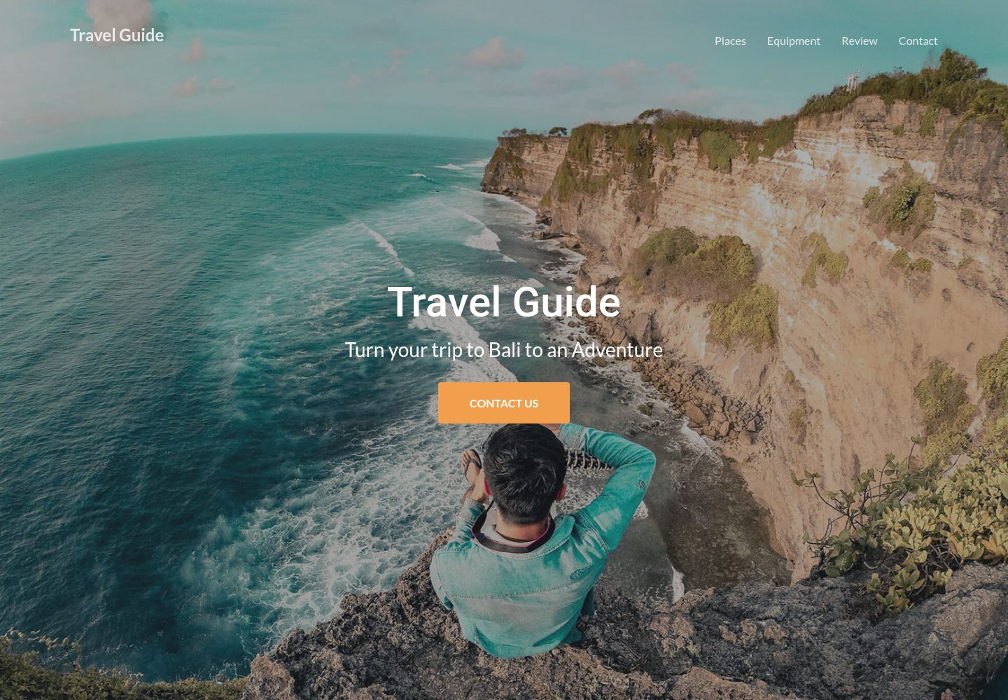 travel-guide-flexbox_one-page-template 网站模板截图