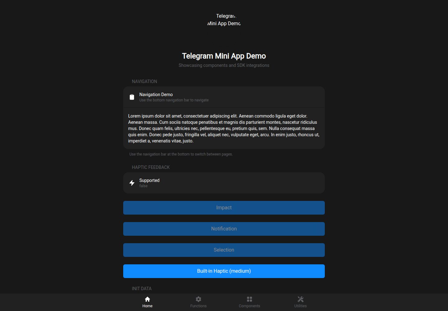 nuxt-telegram-mini-app 网站模板截图