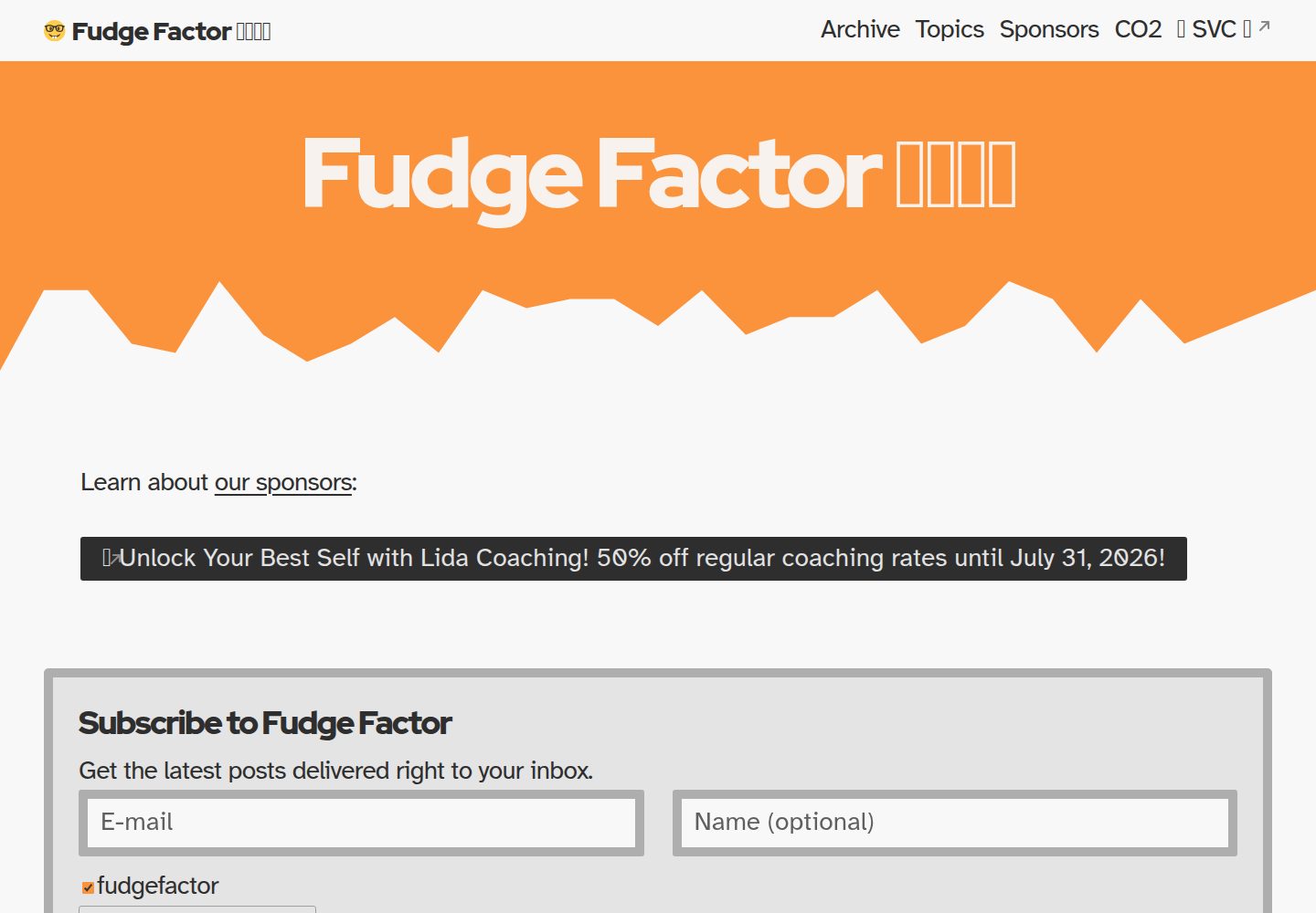 fudge-org-eleventy-excellent · Desktop homepage