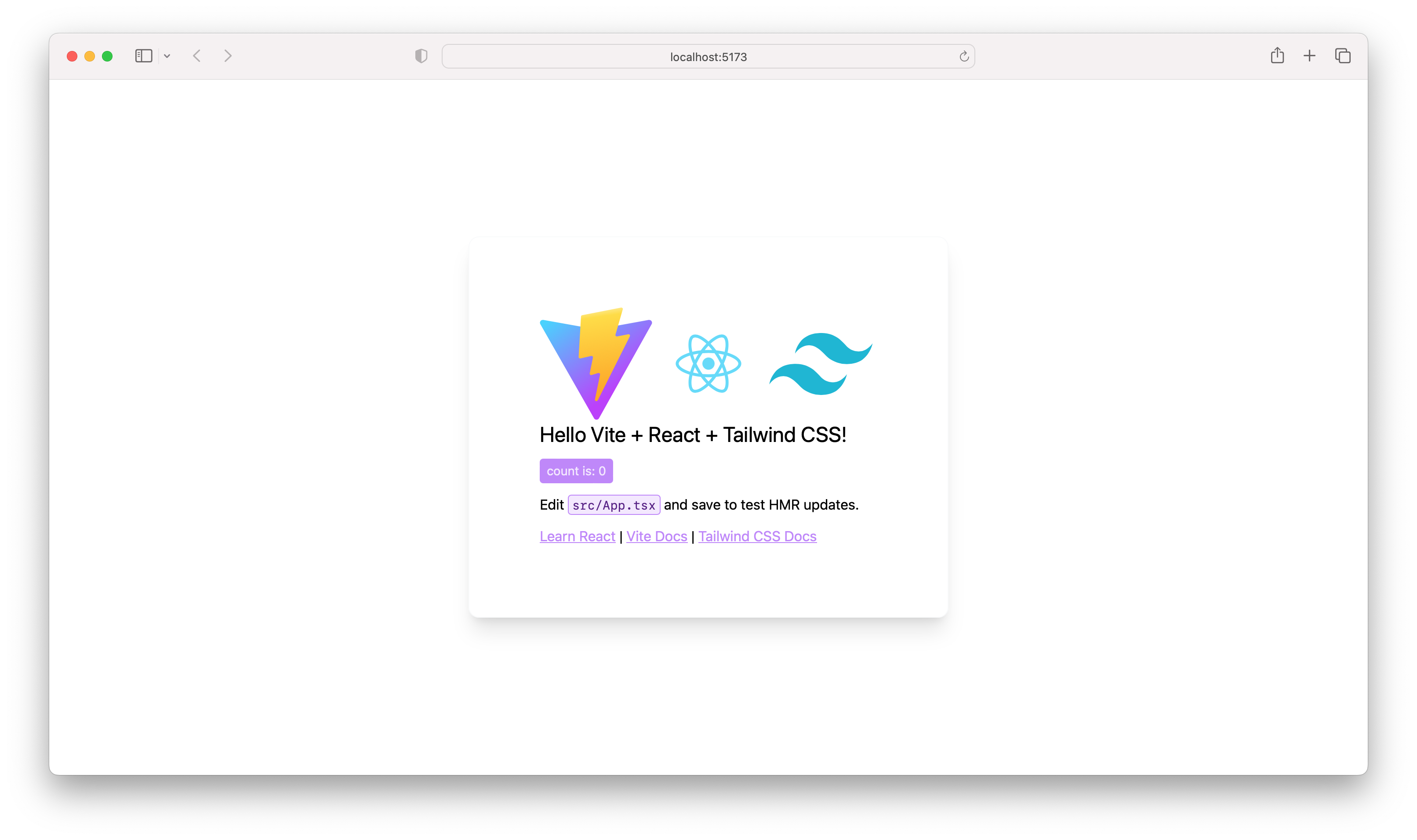 vite-react-typescript-tailwind-starter 网站模板截图