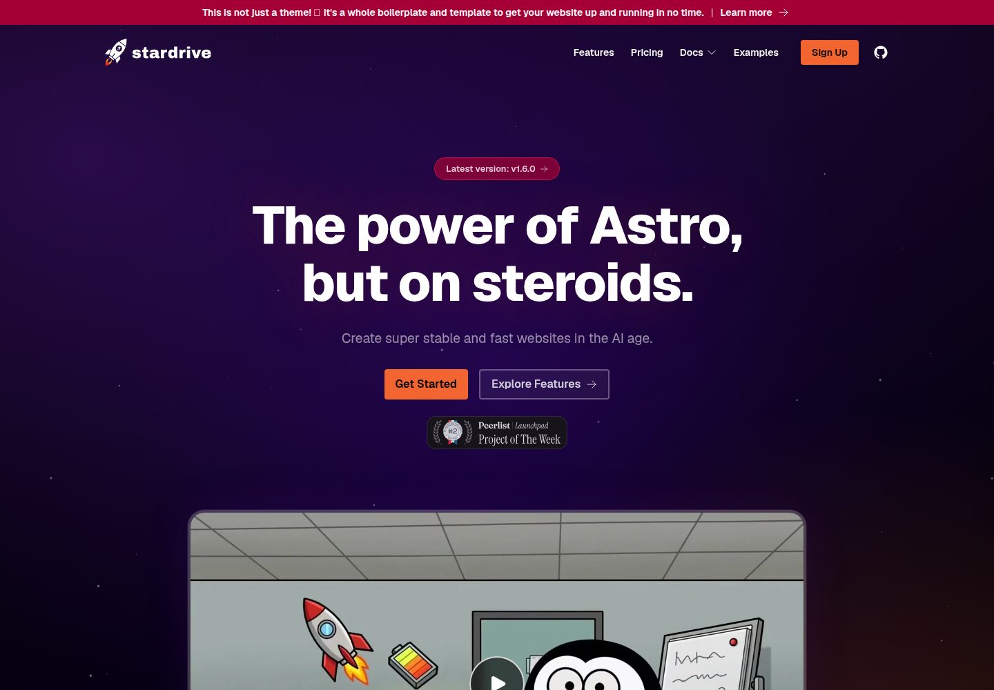 stardrive 网站模板截图