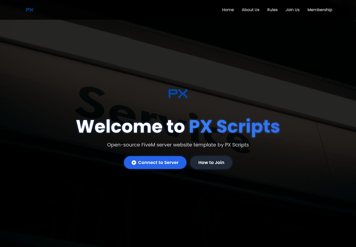 fivem-web-template 网站模板截图