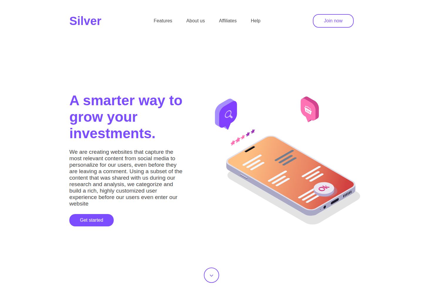website-template · Desktop homepage