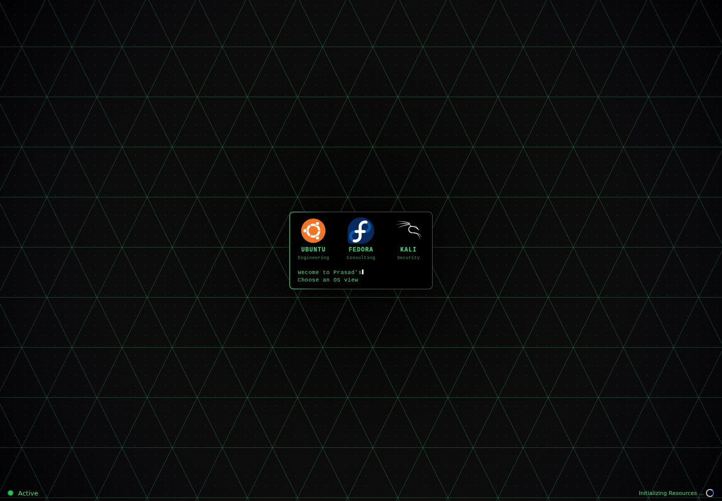 Linux-Portfolio 网站模板截图