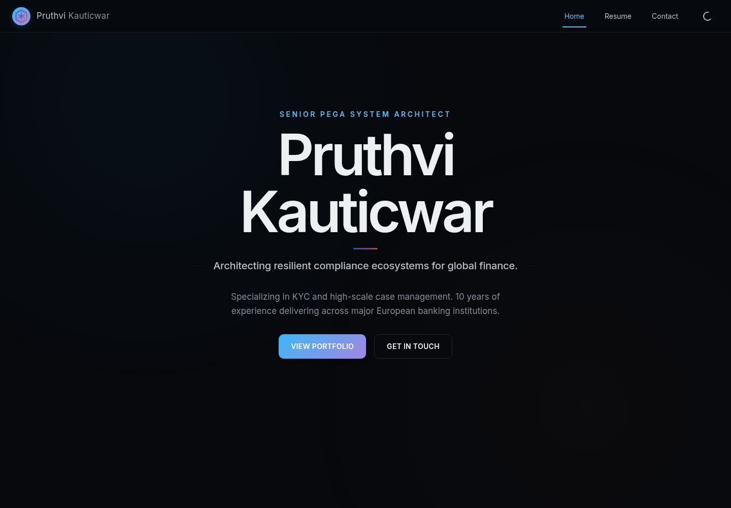 personal-portfolio 网站模板截图
