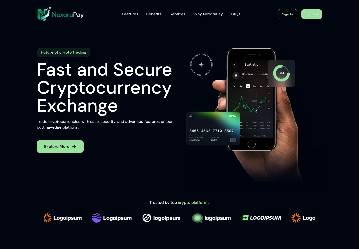 nexorapay-nextjs-tailwind-main 网站模板截图