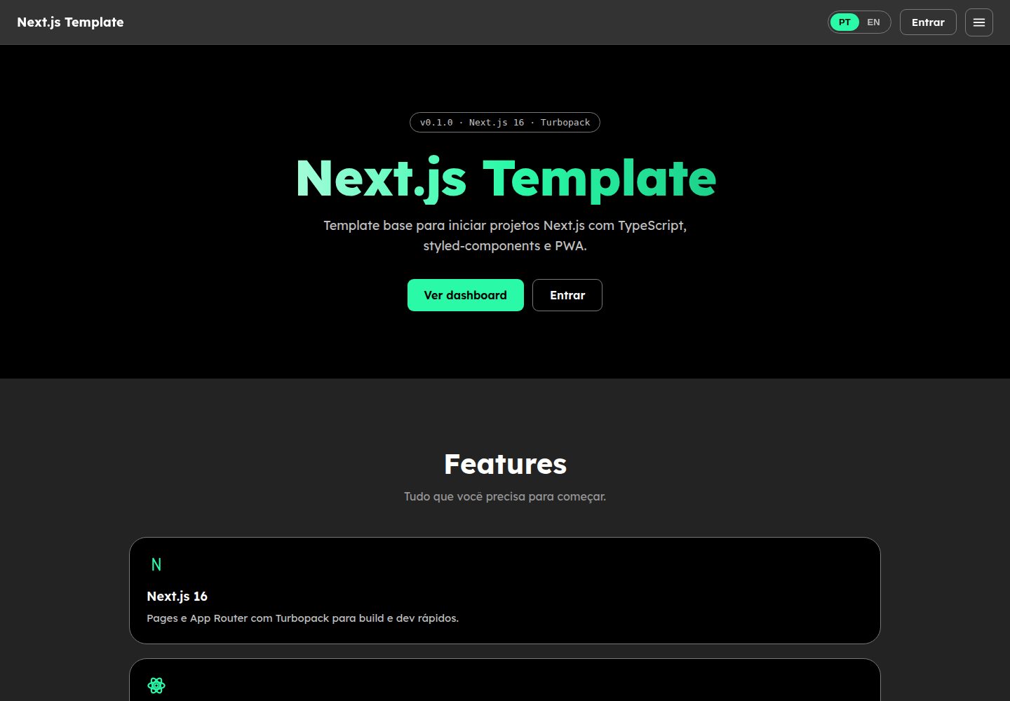 template-next 网站模板截图