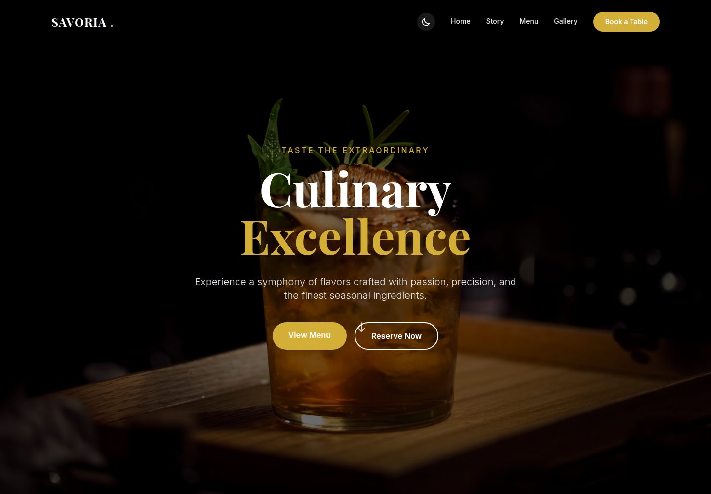 Fine-Dining-Restaurant 网站模板截图