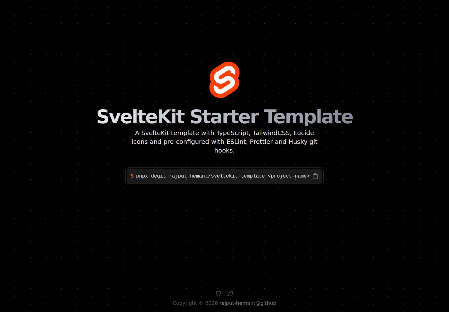 sveltekit-template 网站模板截图
