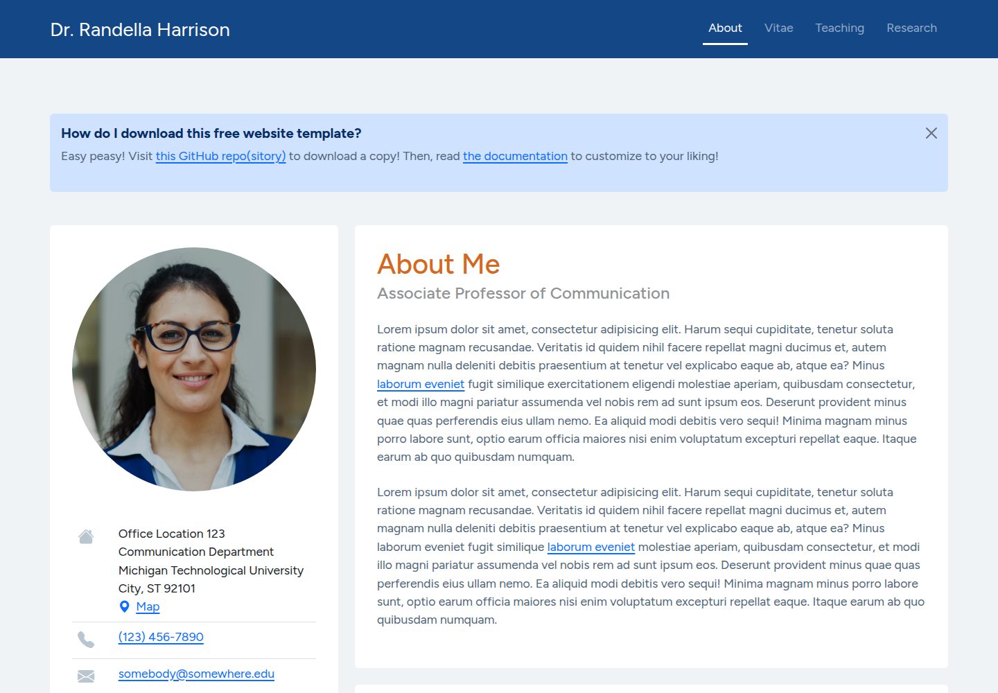 randal-sean-harrison-academic-website-template-bootstrap-5 网站模板截图