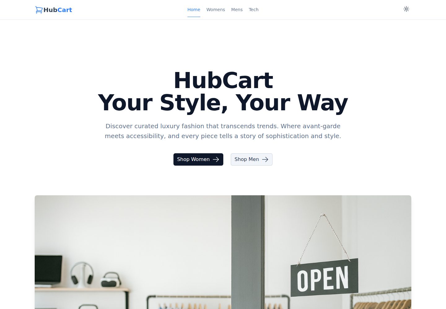nuxthub-ecommerce · 桌面端首页
