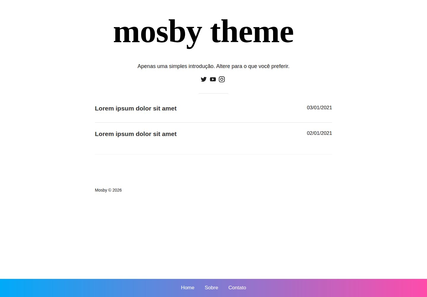 jekyll-mosby-theme 网站模板截图