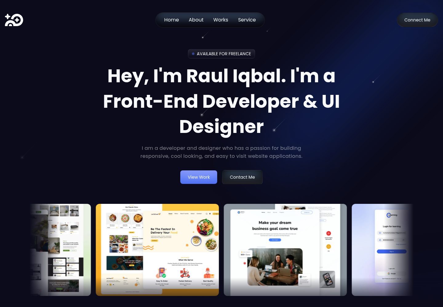super-portfolio 网站模板截图