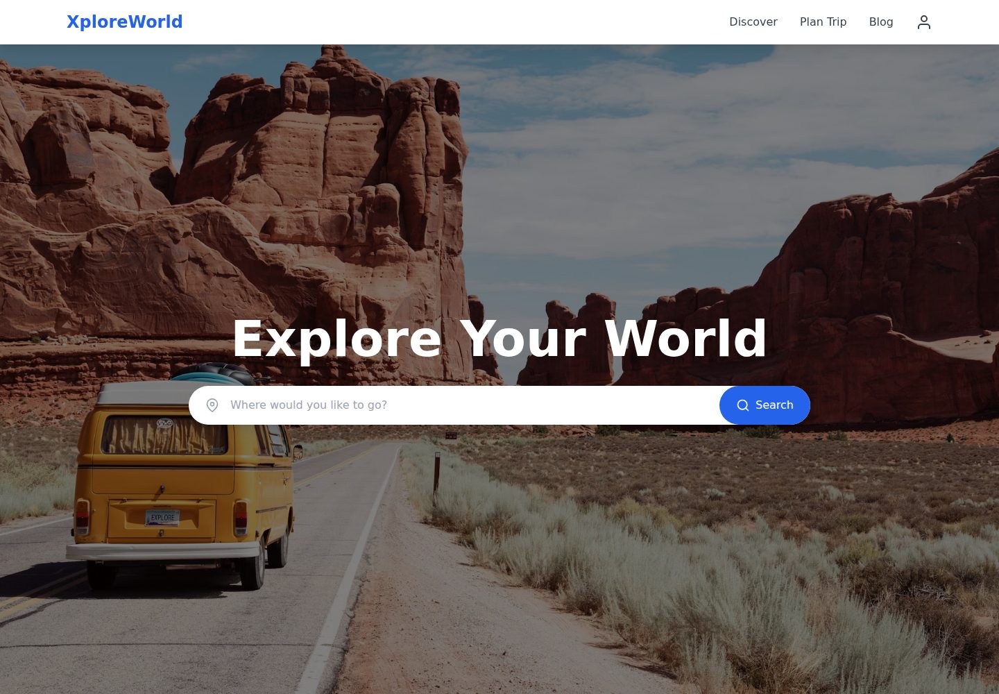 Travel-App 网站模板截图