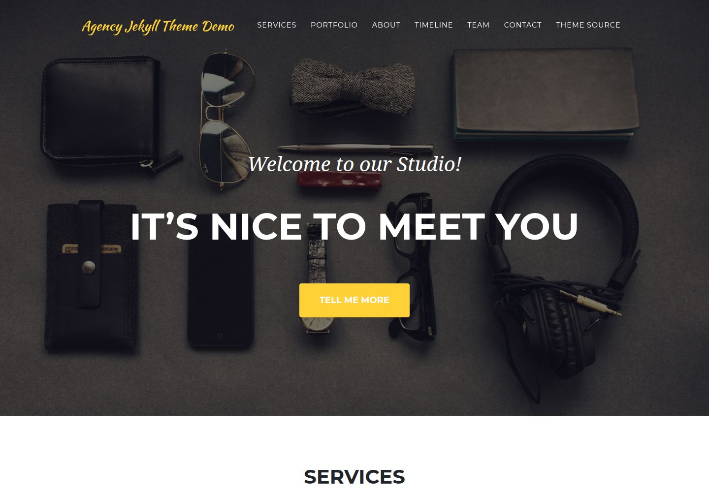agency-jekyll-theme-starter 网站模板截图
