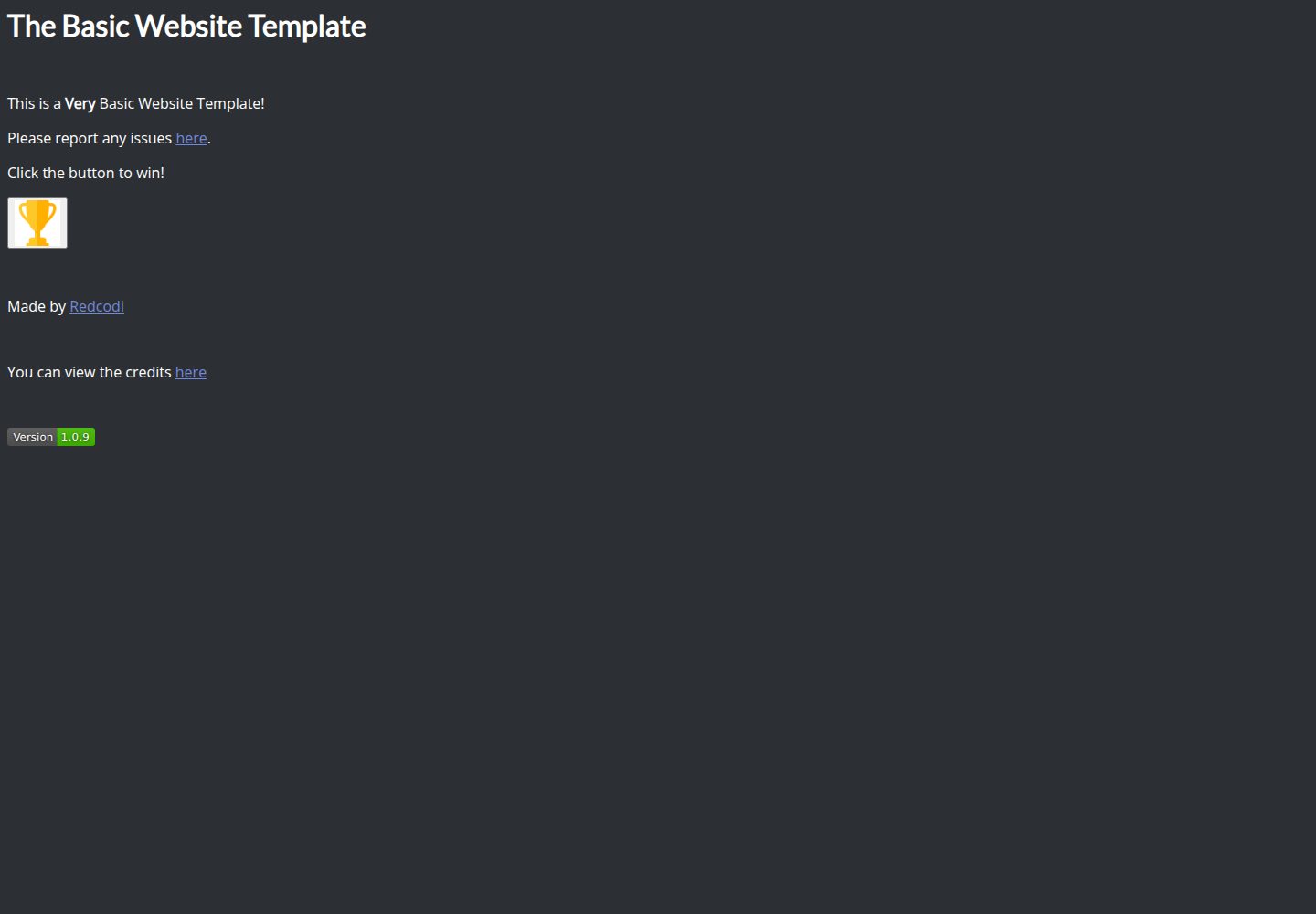 Basic-Website-Template · Desktop homepage