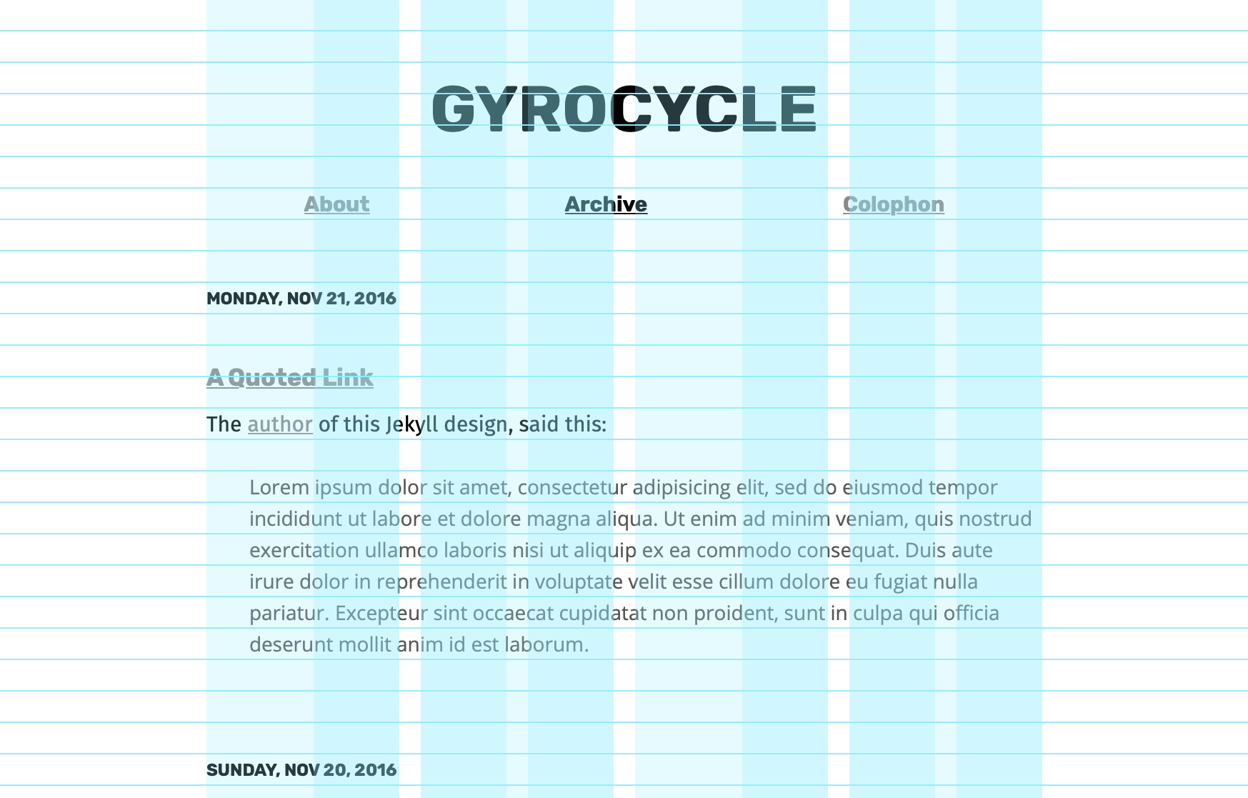 gyrocycle 网站模板截图