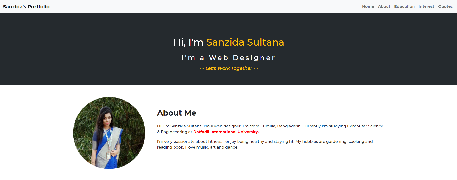 Portfolio-Template-v2.0 网站模板截图