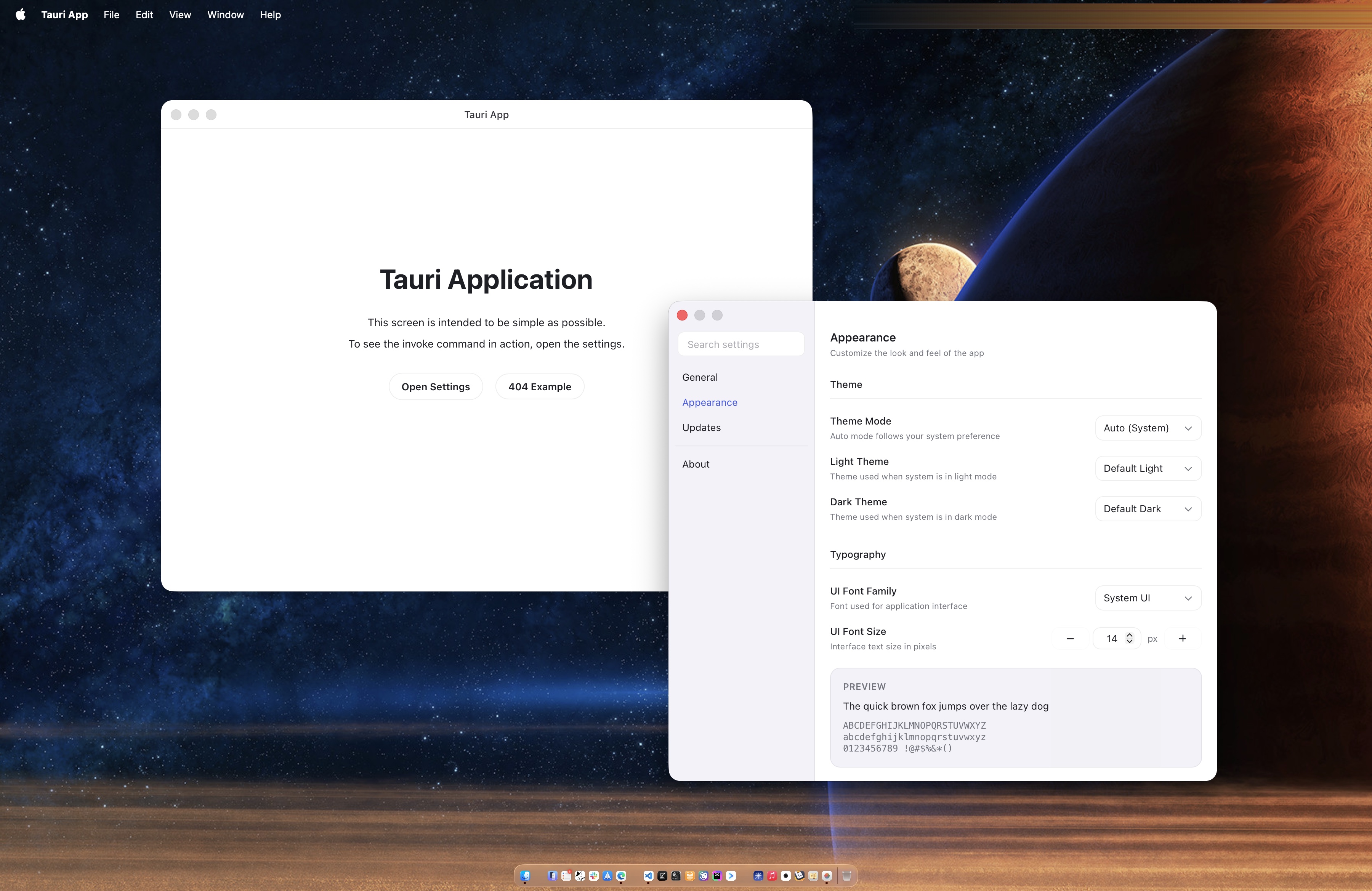 tauri-start-solid 网站模板截图