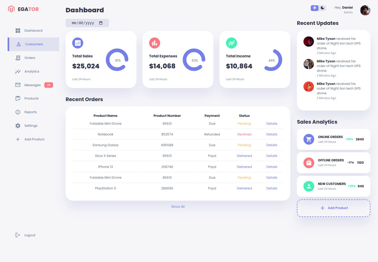 dash-1 · Desktop homepage