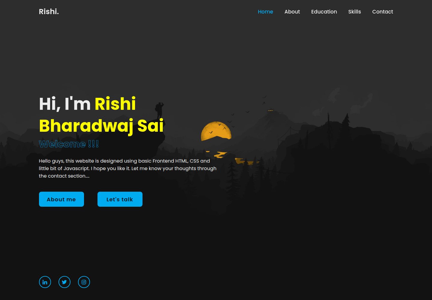 Personal-Portfolio-Website 网站模板截图