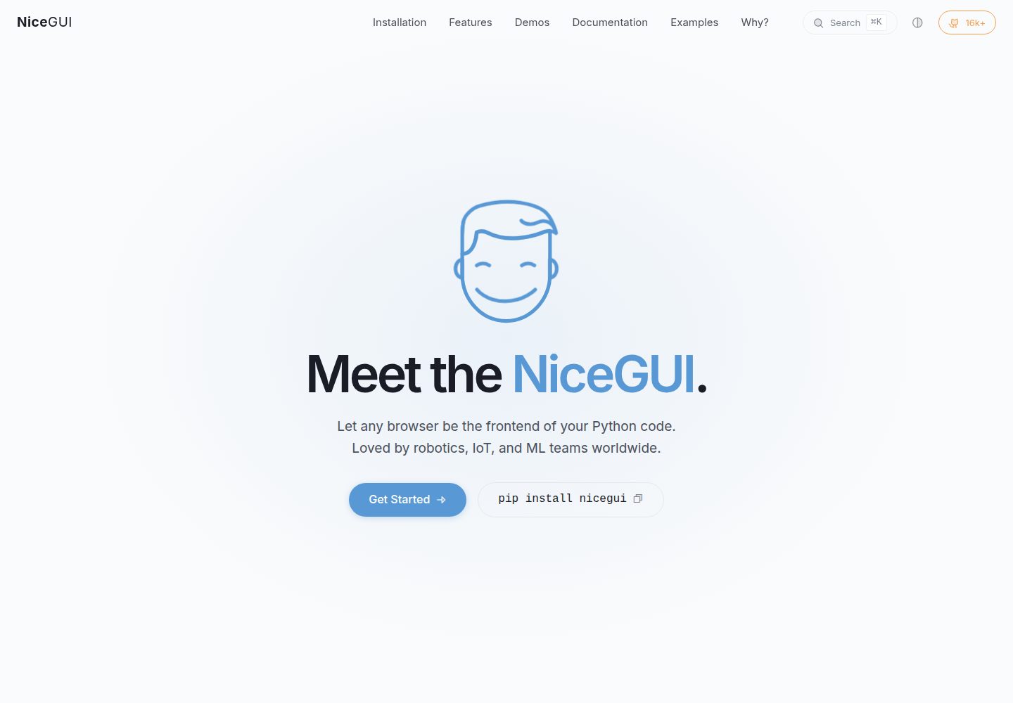 nicegui_dashboard 网站模板截图