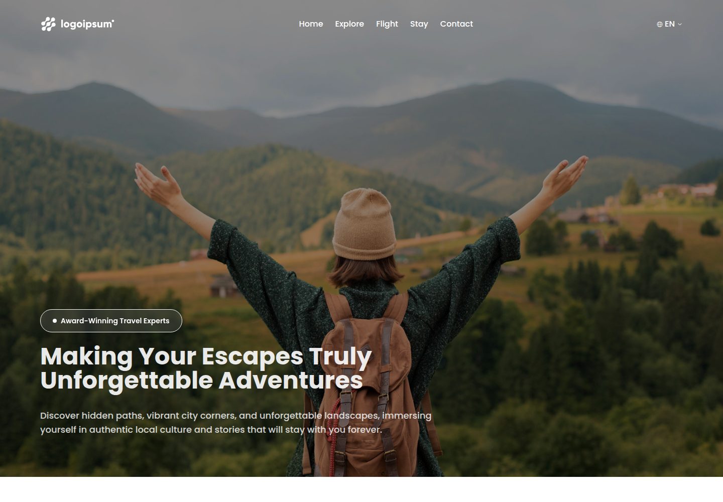 Travel-Landing-Page 网站模板截图