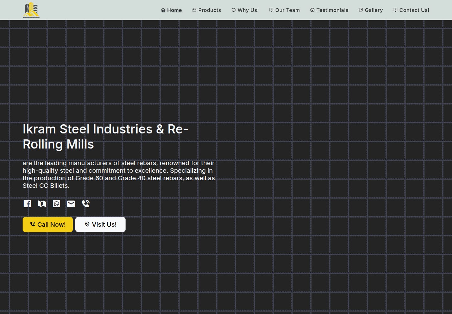 ikram-steel-industries 网站模板截图