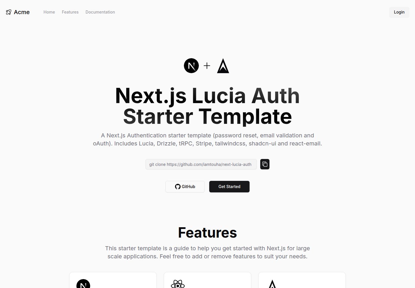 nextjs-sessionauth-template 网站模板截图