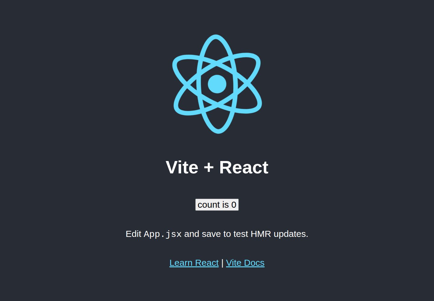 vite-template-react 网站模板截图