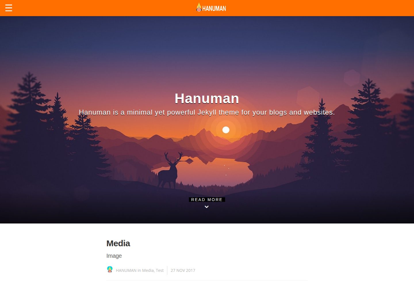 hanuman 网站模板截图