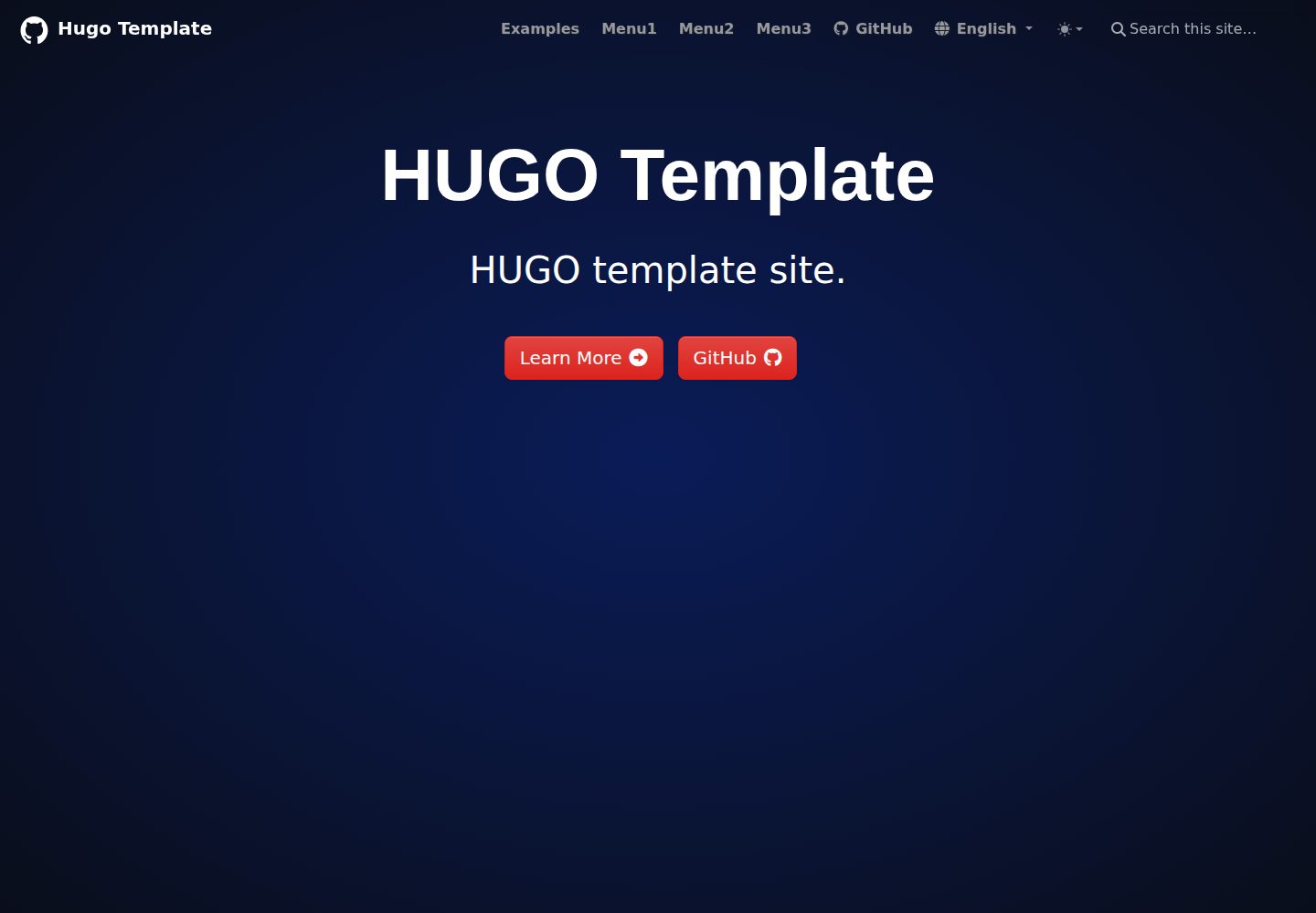 template-of-hugo 网站模板截图