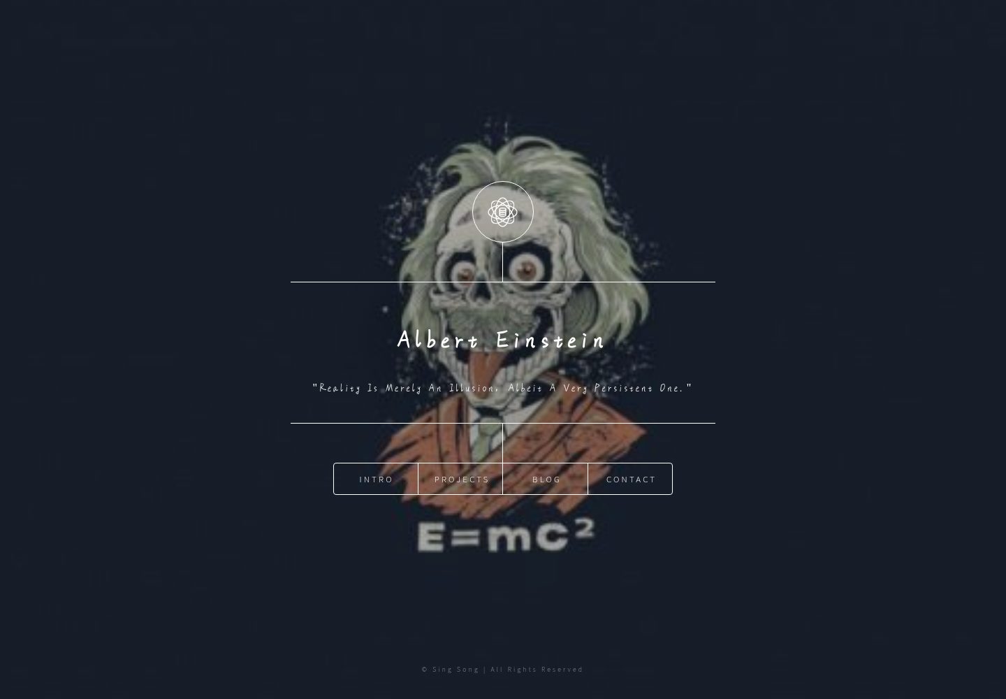Portfolio-Dimension · Desktop homepage