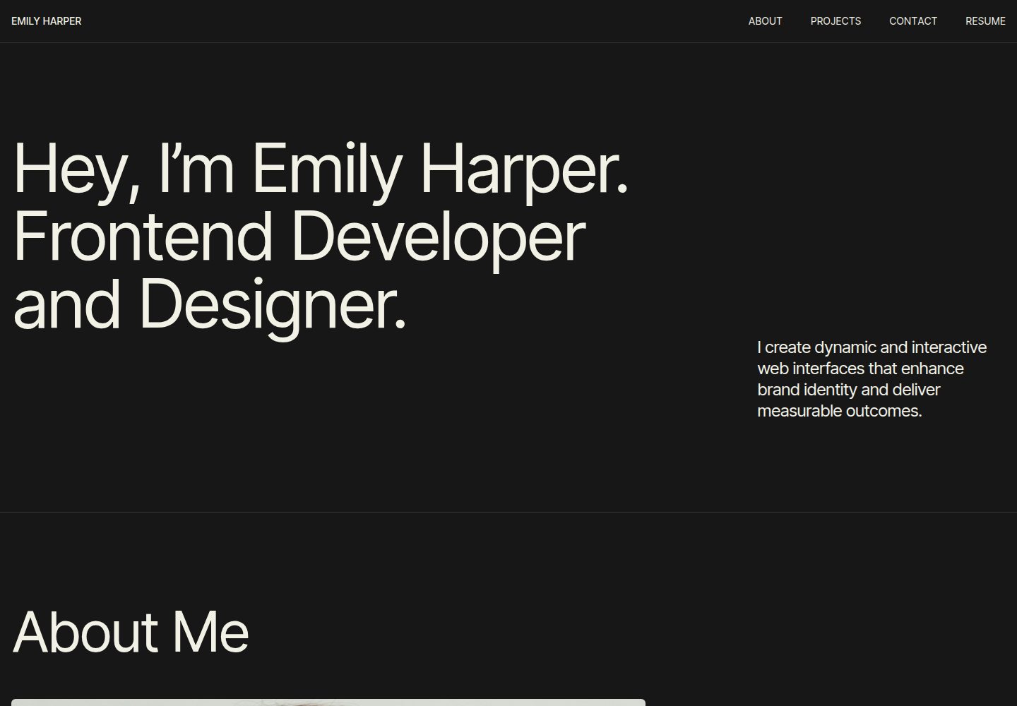 portfolio-template 网站模板截图