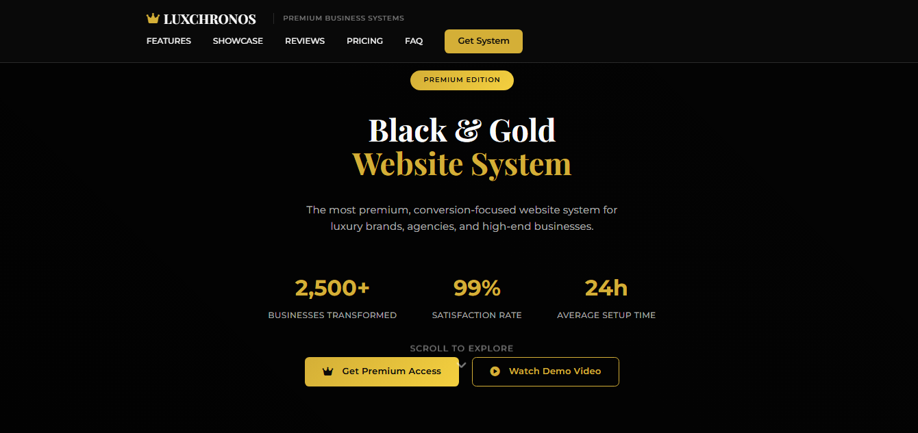 Luxury-Business-Landing-Page-Black-Gold-UI- 网站模板截图