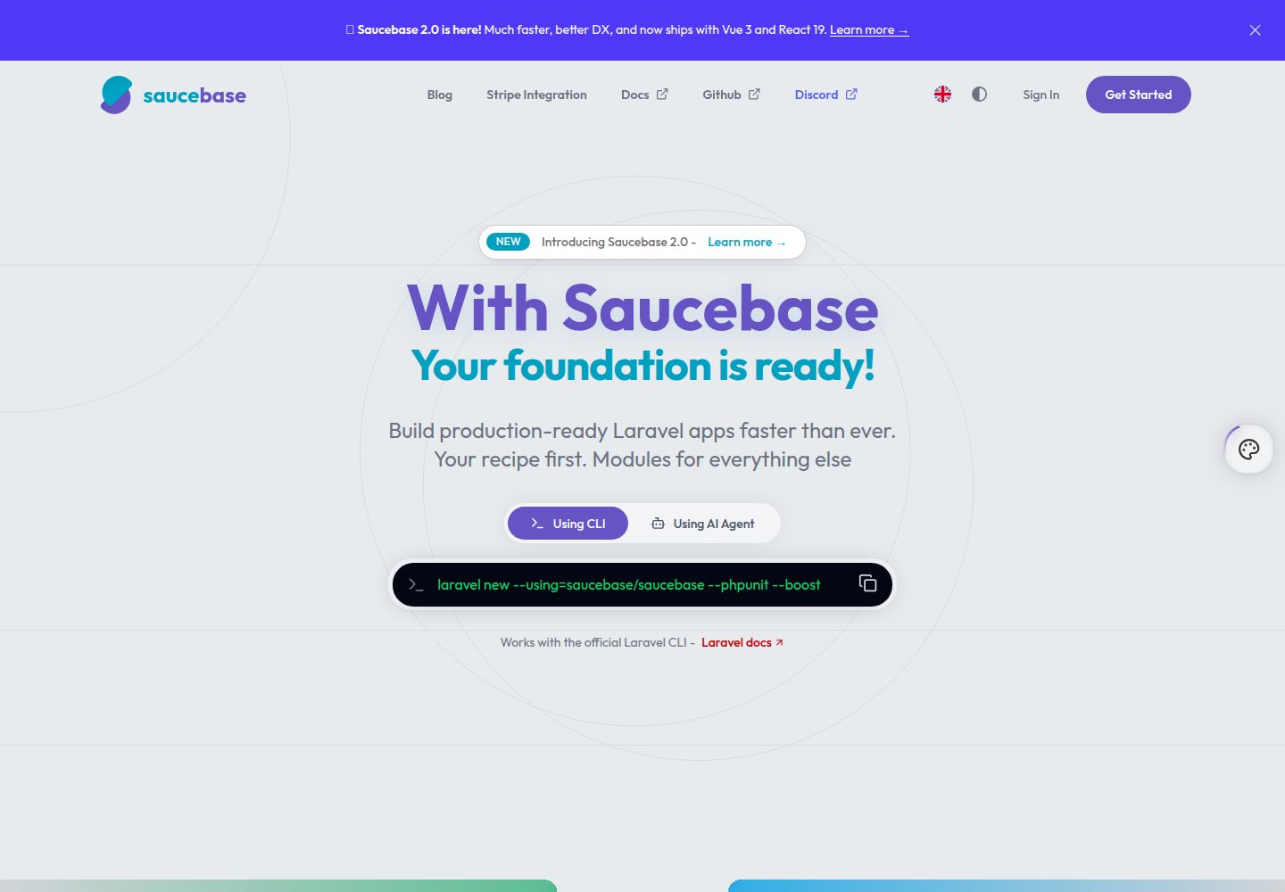 saucebase 网站模板截图