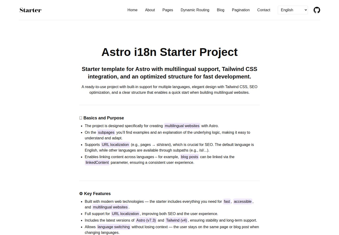 astro-i18n-starter 网站模板截图