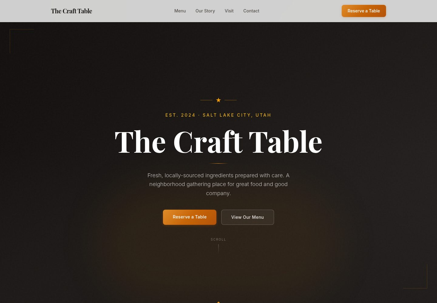 small-business-template · Desktop homepage