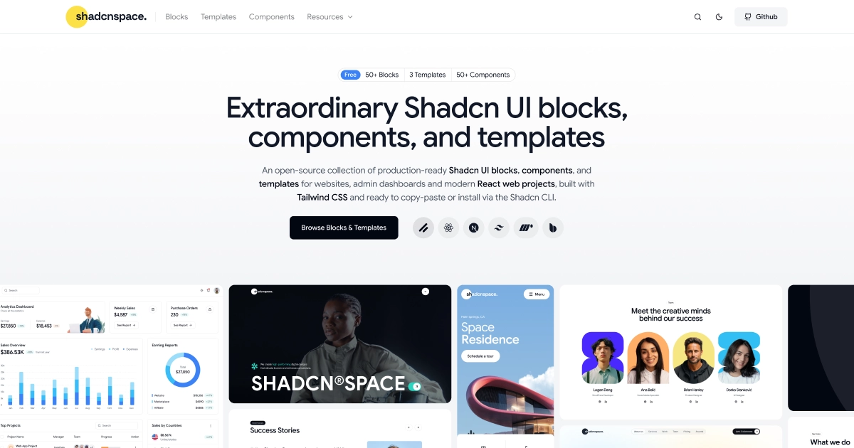 crypgo-shadcn-ui-landingpage 网站模板截图