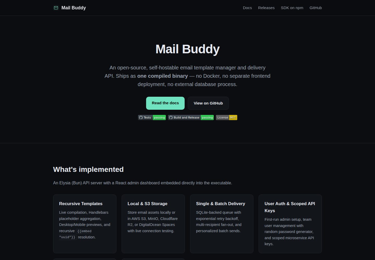 mail-buddy 网站模板截图
